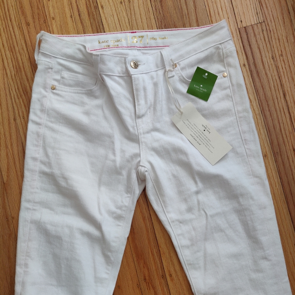 RARE Kate Spade white Perry Street jeans, 27 NWT